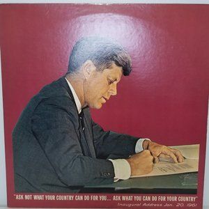 RARE Vtg US President John F Kennedy JFK LP Record Vinyl